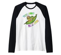 Two Peas in A Pod Hippie Tie Dye Matching Couple Peace Fun Raglan Baseball Tee