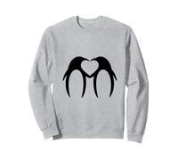 Two penguins form a heart in love Sweatshirt