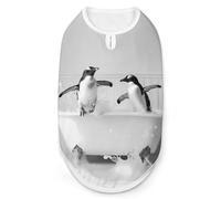 Two Penguins in Bathtub Funny Dog Shirt Lightweight Printed Sleeveless Pet Vest Cats T-Shirts M