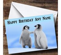 Two Penguins Personalised Birthday Card | Birthday Card | Animals, Wildlife & Pets Card