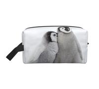 Two PenguinsLarge Capacity Cosmetic Organizer，Travel Makeup Bag for Women