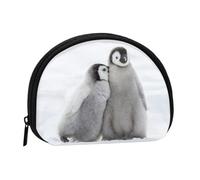Two PenguinsSmall Makeup Sanitary Napkin Storage Bag,Women's Cosmetic Coin Purse