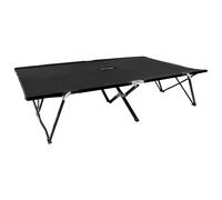 Two Person Folding Sun Lounger Beach Camping Bed Military Cot Steel vidaXL