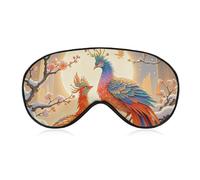 Two Phoenixes in Winter Eye Mask for Women & Men, Breathable & Adjustable Eye Cover, Ultra Soft Sleep Mask, Lightweight Travel Blindfold for Airplane, Nap, Night Sleeping