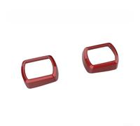 Two Piece ABS Central Console Button Ring Trim for Toyota RAV4 2026 2027 Wireless Charging Control Interface (Red)