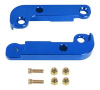Two-Piece Aluminum Steering Lock Adapter for BMW E36 to Provide Greater Front Axle Turn Range and Drift Stability (Blue)