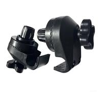 Two Piece Black Plastic Swing Canopy Adapter Kit Designed For Round Frame Structures With 15mm Diameter Tubes And 22mm Beam Slots Featuring Robust Mechanism For Easy Angle Adjustment Outdoors