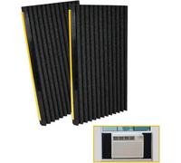 Two Piece Foam Side Panel Set for Window AC Units to Contribute to Consistent Cooling and Lower Energy Demand (Black)