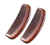 Two-Piece Household Sandalwood Durable Hair for Women Man(2 Pieces 15.5cm)