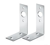 Two Piece Metal Trailer Light Bracket Set, L Shaped Design for Secure Light Installation