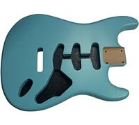Two piece nitrocellulose satin sonic blue Strat body