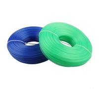 Two piece nylon trimming lines with 1 6 mm diameter and 200 meters total length, suitable for garden trimmers and brush cutters in and grass cutting