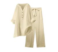 Two Piece Outfit Women Cotton Linen Summer Outfits Tracksuit Uk Lounge Casual Plus Size Travel Cord Gym Leisure Maternity Petite Ladies Trousers Suits Shirt Trouser Loungewear Clothes