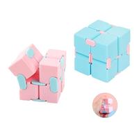 Two piece set of infinite block fingers, infinite blocks, suitable as a birthday gift. There are blue and pink.