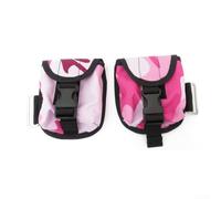 Two Piece Set of Scuba Diving Weight Bags 2kg with Quick Release Buckle Suitable for Waist Belt and Tank Band Attachment Providing Underwater Weight Control (Pink)