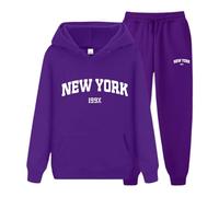 Two Piece Sets for Women Tracksuit Full Set Long Sleeve Tops Hoodie Drawstring Elasticized Waist Wide Leg Trousers Jogging Suits Casual Lounge Wear Co Ord Sets Matching Activewear Gym Set Streetwear