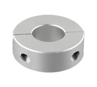 Two Piece Shaft Clamp Collar Aluminum Alloy Double Split Din 912 Cap Screw Adjustable Ring Supports 13mm 15mm 16mm 20mm 25mm 30mm Shaft Diameter Secure Mounting for Industrial DIY Projects