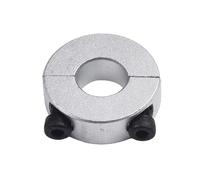 Two Piece Shaft Clamp Collar Aluminum Alloy Double Split Din 912 Cap Screw Adjustable Ring Supports 13mm 15mm 16mm 20mm 25mm 30mm Shaft Diameter Secure Mounting for Industrial DIY Projects