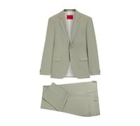 HUGO Two-piece extra-slim-fit suit in wool-blend poplin - Style Arti-Hesten253X, 50544524 Light Green 42R