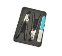 Two-Piece Stainless Steel Nail Clippers, 2025 Upgraded Splash-Proof, 180° Wide-Mouth, Oblique & Flat for Thick Nails/Fingernails/Toenails