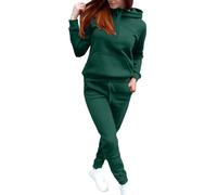 Two Piece Sweatshirt Sets for Women Tracksuit Full Set Fashionable Long Sleeve Tops Drawstring Elasticized Waist Wide Leg Trousers Casual Lounge Wear Co Ord Sets Matching Activewear Gym Set