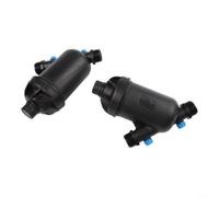 Two Pieces Inline Y Water Filters Featuring 120 Mesh Screen 3/4 In And 1 In Npt Connection For Drip Irrigation Garden Hose Farming Equipment Black Red(1 inch)