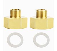 Two Pieces Reducer Extension 3/8 Outer x 3/4 Inner Brass