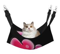 Two Pink Hearts Pet Cage Hammock,Warm Pet Hammock,Soft Hanging Cat Bed Mat Winter Warm