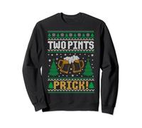 Two Pints Prick Funny Christmas Scottish Slang Banter Xmas Sweatshirt