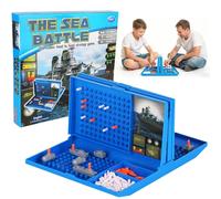 Two Player Strategy Board Game, Combat Strategy Board Game, Sea Battle Ship Board Game, Battleship Classic, with Battleships, Submarine, Aircraft Carrier, for Families, Pubs, Entertainment Rooms Etc