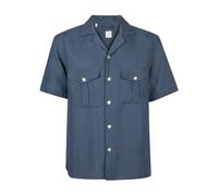 Two-Pocket Bowling-Collar Shirt - male - Eleventy - Short Sleeve Shirts - Blue - 2XL - Shirts 2XL