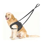 Two Point Control Dog Leash,No Tangle Dog Training Leashes,4ft Black Dog Leash Converts to Single Training Leashes for Medium Large Dogs