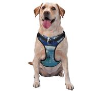 Two Polar Bears Swimming Dog Harness for Small, Medium, and Large Dogs – Reflective Straps, Adjustable Fit with Quick-Release Buckles