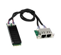 Two Port 1000Mbps Networking Card Advanced Thermals Management B+M Keys For Various Motherboards Thermals Optimized Networking Adapters