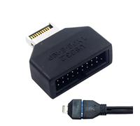 Two Port Expansion Adapter - Front Panel Converter, USB A & C | Interface Hub | Internal Header Adapter | Type A Type C Expansion Module for Managing Motherboard Cable, PC Data Transfer