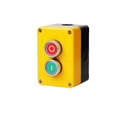Two-position 2P Push Button Switch Control Yellow Box NO NC Momentary Reset Use EFDSVUHE(Green Red)