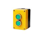 Two-position 2P Push Button Switch Control Yellow Box NO NC Momentary Reset Use EFDSVUHE(Green Reset Button)