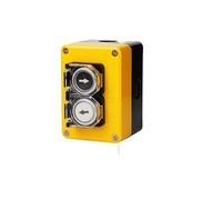 Two-position 2P Push Button Switch Control Yellow Box NO NC Momentary Reset Use IDGTTLDF(Left Right Cover)