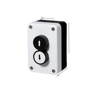 Two-position button box with arrow indicating flat button, two-hole waterproof button box, switch box, control box RNUMLIGH(2 Up and down)