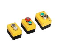 Two Position Push Button Switch With Control Yellow Box NO NC Momentary Reset Use IDGTTLDF(Emergency stop-01)