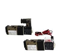 Two-Position Three-Way electromagnetic reversing Valve 3v110-06 -NC NO air Valve Normally Open and Closed Type(Dark Green)