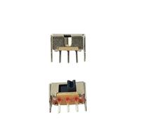 Two Positions 3 Pins Tact Toggle Switch Black Side Single Pole Double Throw SPST SK12D07 50pcs