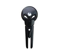 Two-Prong Golf Green Care Fork for on Course Play, Metal Skull Styling with Pocket Ready Carry for Golfers Daily Golf Divot Fork Green Care Two Prong Turf Skull Compact Carry Course Golfers