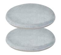 Two Purpose Memory Foam Seat Pad, Relaxing Soft 4 Season Home Office Armchair Bay Window Mat Accessories,Color:Purple)(Grey,40x40cm(2pcs))