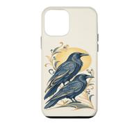 Two Ravens Celestial Bird Lover Moon Nature Raven Case for iPhone 12 mini