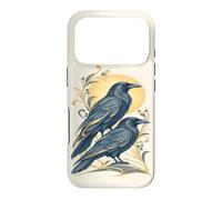 Two Ravens Celestial Bird Lover Moon Nature Raven Case for iPhone 17 Pro