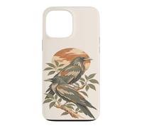 Two Ravens Vintage Bird Lover Botanical Nature Raven Case for iPhone 13 Pro Max