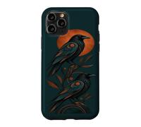 Two Ravens Vintage Bird Lover Gothic Nature Raven Case for iPhone 11 Pro