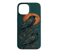 Two Ravens Vintage Bird Lover Gothic Nature Raven Case for iPhone 15