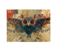 Two Red-Eyed Birds Wooden Puzzle 500 Piece Jigsaw Puzzle for Adults Challenging Puzzle for Game Size 15"x20.4"